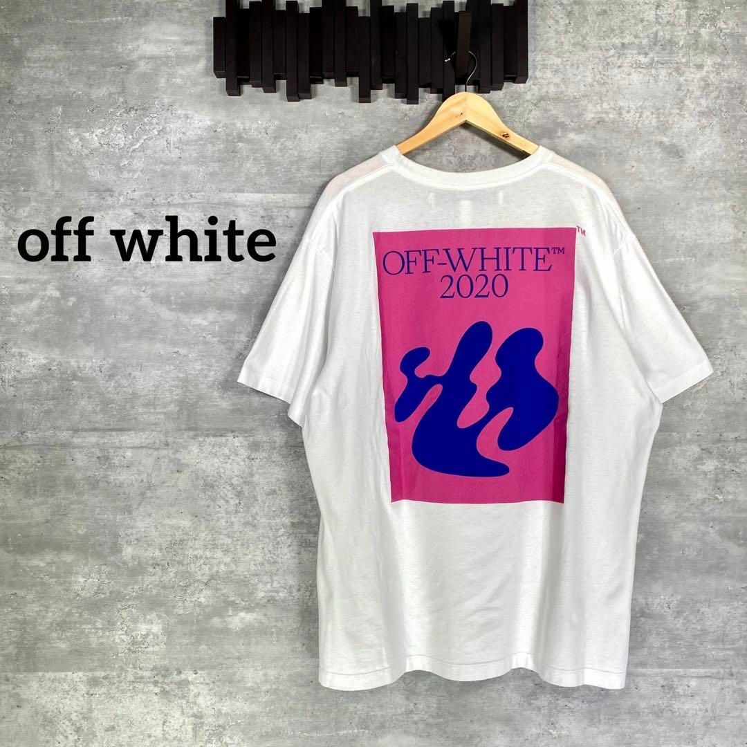 『off white』オフホワイト (M)オーバーサイズプリントTシャツ | フリマアプリ ラクマ