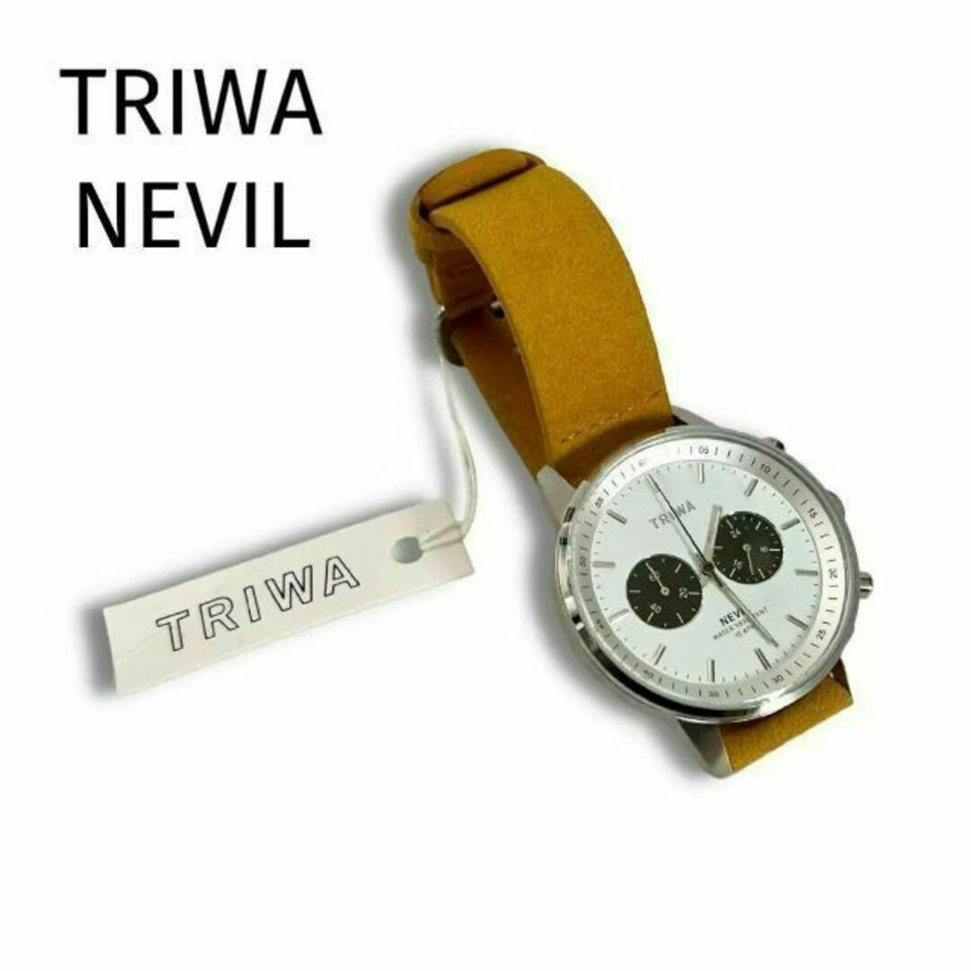 未使用 トリワ 腕時計 ネビル ヴィーガンレザー マスタードトリワ 公式・特典付