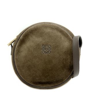 ロエベ(LOEWE)のLOEWE アナグラム ラウンド 斜め掛け ヴィンテージ ショルダーバッグ スエード(ショルダーバッグ)