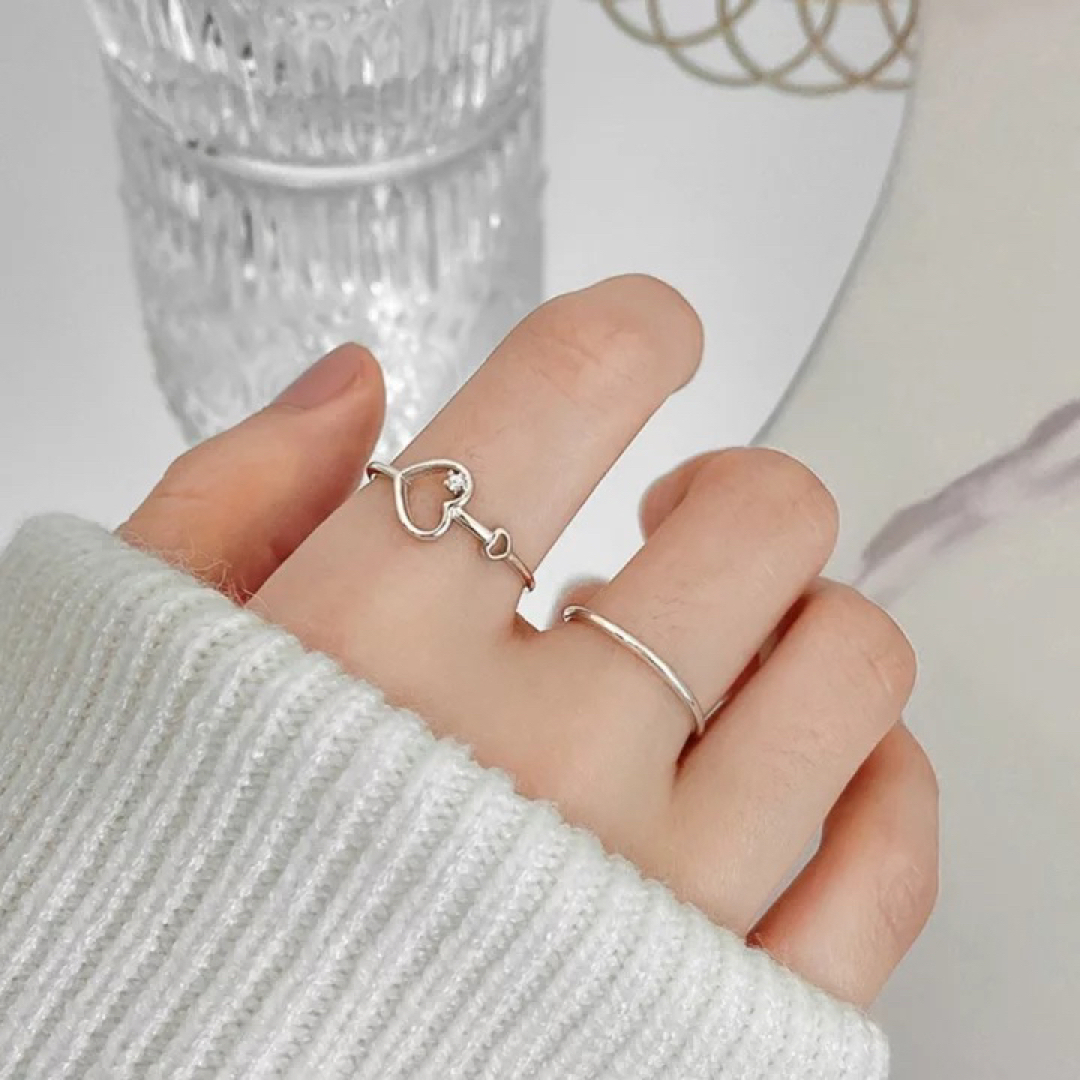 TAKUMI JEWELRY 匠 ハート 指輪 リング フリーサイズ レディースのアクセサリー(リング(指輪))の商品写真