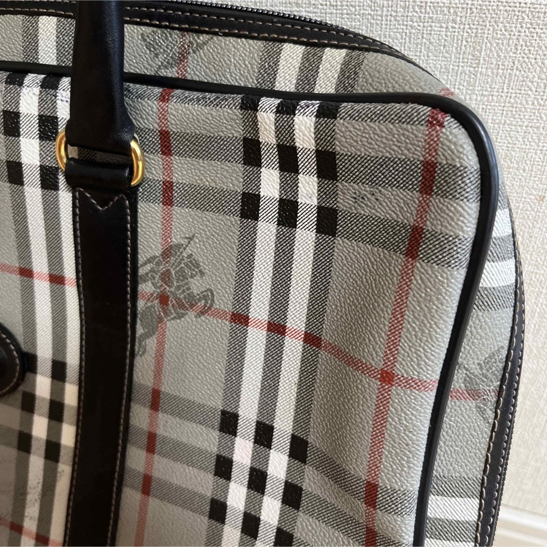 BURBERRY(バーバリー)の美品 Burberrys ヴィンテージノバチェックPVC レザーブリーフケース メンズのバッグ(ビジネスバッグ)の商品写真