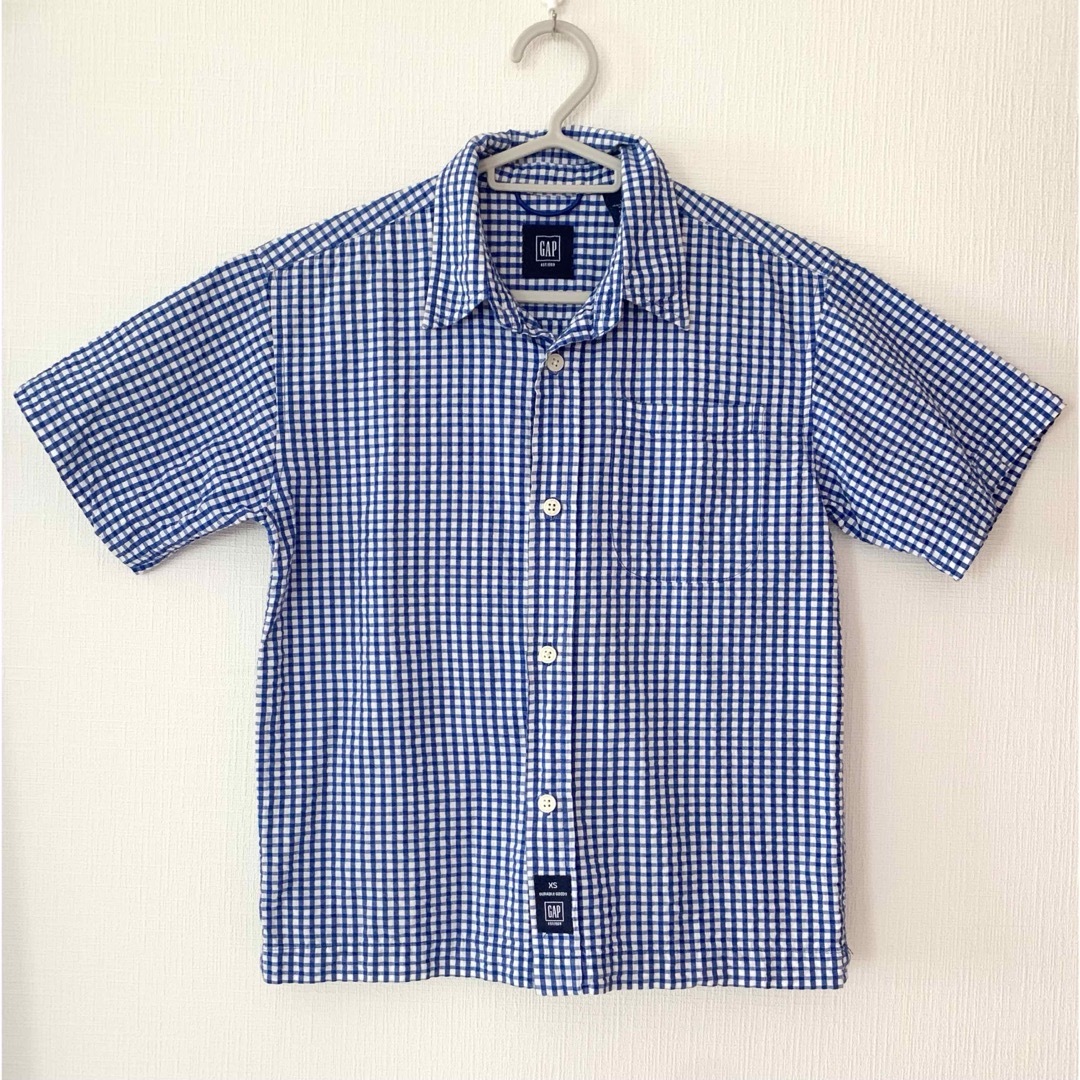 GAP(ギャップ)のGAP キッズ　シャツ　男の子　チェック キッズ/ベビー/マタニティのキッズ服男の子用(90cm~)(Tシャツ/カットソー)の商品写真