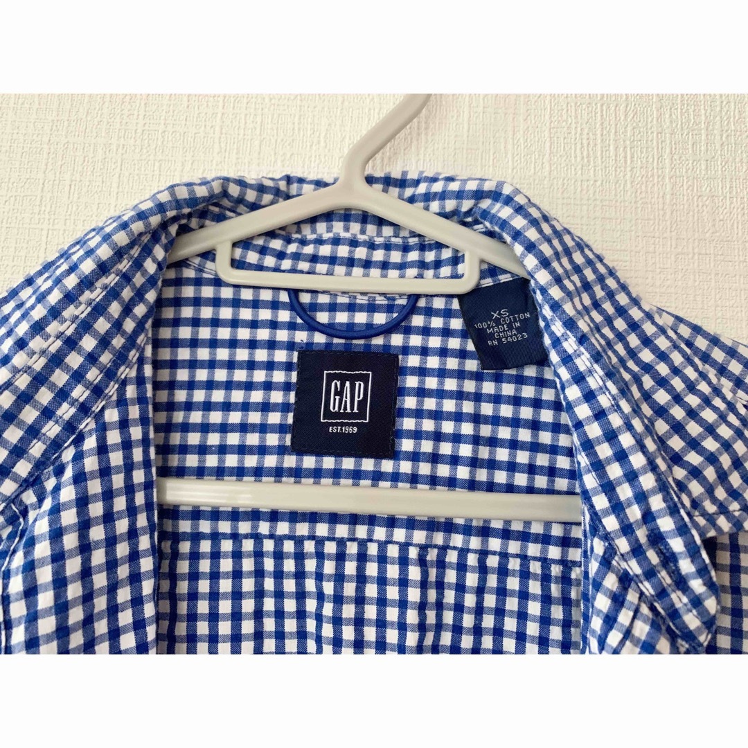 GAP(ギャップ)のGAP キッズ　シャツ　男の子　チェック キッズ/ベビー/マタニティのキッズ服男の子用(90cm~)(Tシャツ/カットソー)の商品写真