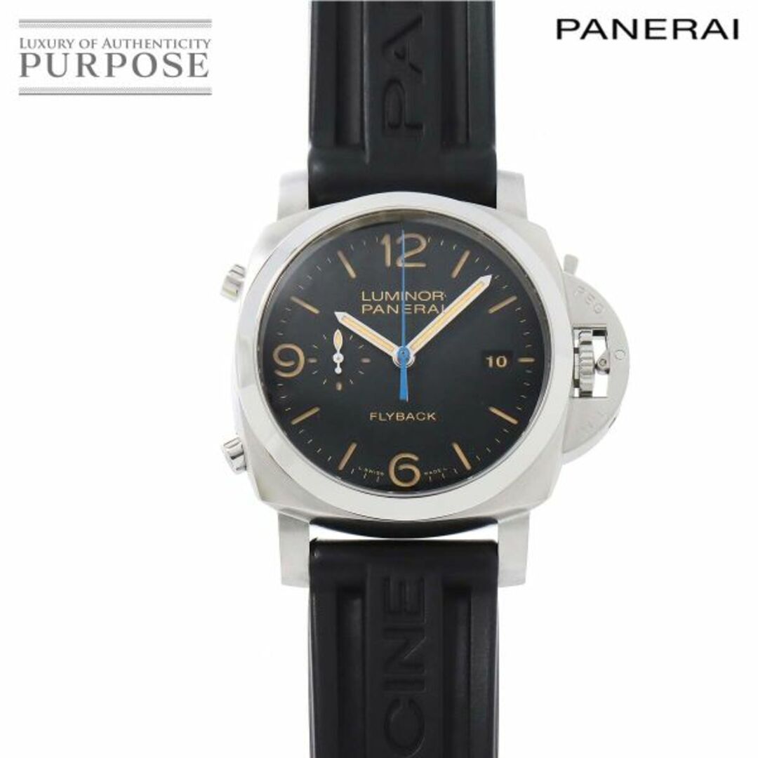 パネライ PANERAI ルミノール1950 クロノグラフ フライバック PAM00524 メンズ 腕時計 デイト ブラック 文字盤 自動巻き Luminor VLP 90194687