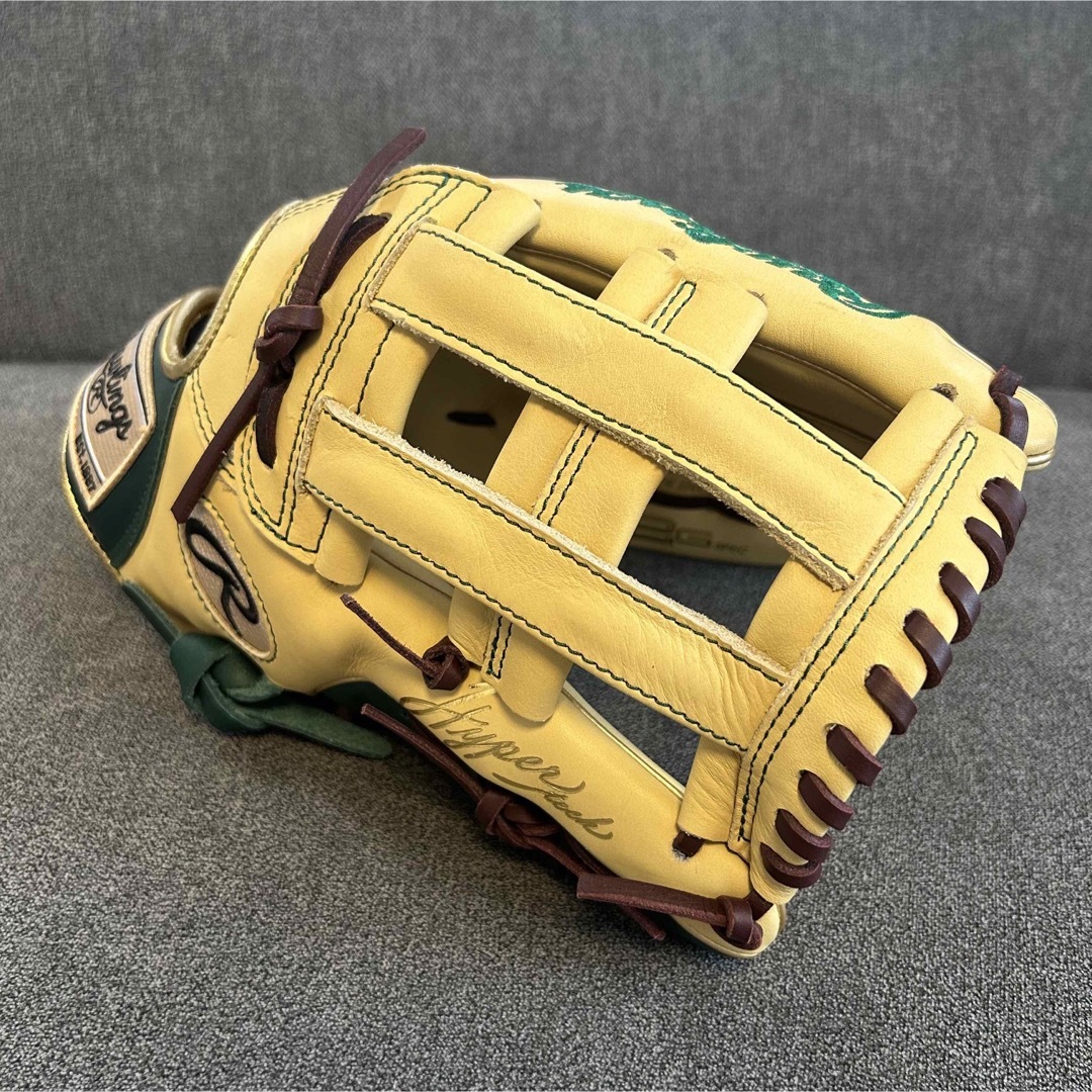 Rawlings(ローリングス)のローリングス　外野手　グローブ　キャメル　グリーン スポーツ/アウトドアの野球(グローブ)の商品写真