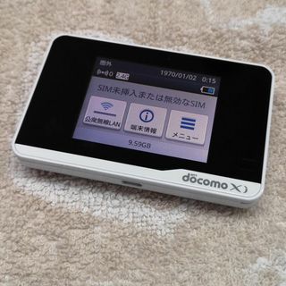 エヌティティドコモ(NTTdocomo)のdocomo Wi-Fi Station HW-01F ホワイト 動作品 2(その他)