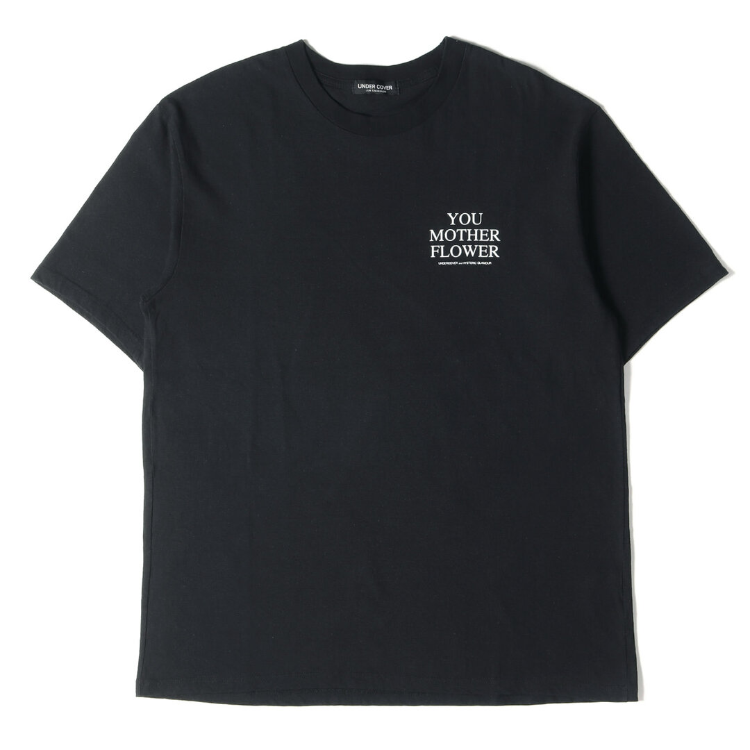 UNDERCOVER アンダーカバー Tシャツ サイズ:4 20AW THE BLACK SENSE MARKET限定 HYSTERIC  GLAMOUR ヒステリックグラマー ザ ブラックセンス マーケット スカル&ローズ クルーネック Tシャツ ブラック 黒 トップス カットソー 半袖  ...