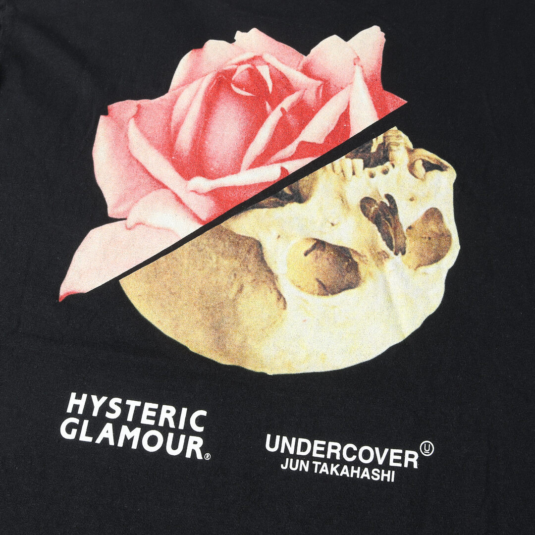 UNDERCOVER アンダーカバー Tシャツ サイズ:4 20AW THE BLACK SENSE MARKET限定 HYSTERIC  GLAMOUR ヒステリックグラマー ザ ブラックセンス マーケット スカル&ローズ クルーネック Tシャツ ブラック 黒 トップス カットソー 半袖  ...