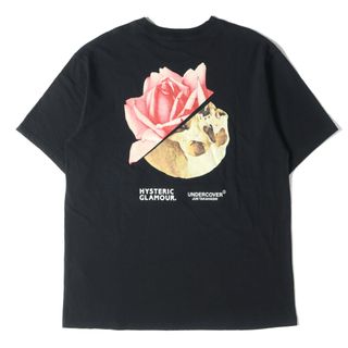 アンダーカバー(UNDERCOVER)のUNDERCOVER アンダーカバー Tシャツ サイズ:4 20AW THE BLACK SENSE MARKET限定 HYSTERIC GLAMOUR ヒステリックグラマー ザ ブラックセンス マーケット スカル&ローズ クルーネック Tシャツ ブラック 黒 トップス カットソー 半袖 【メンズ】【中古】【美品】(Tシャツ/カットソー(半袖/袖なし))