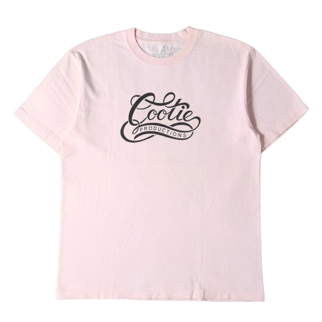 メンズCOOTIE クーティー Tシャツ サイズ:L La Luz ラルース 本店限定 ブランドロゴ クルーネック Tシャツ ピンク トップス カットソー 半袖 【メンズ】