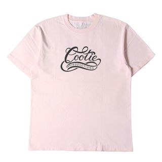 クーティー(COOTIE)のCOOTIE クーティー Tシャツ サイズ:L La Luz ラルース 本店限定 ブランドロゴ クルーネック Tシャツ ピンク トップス カットソー 半袖 【メンズ】【中古】(Tシャツ/カットソー(半袖/袖なし))