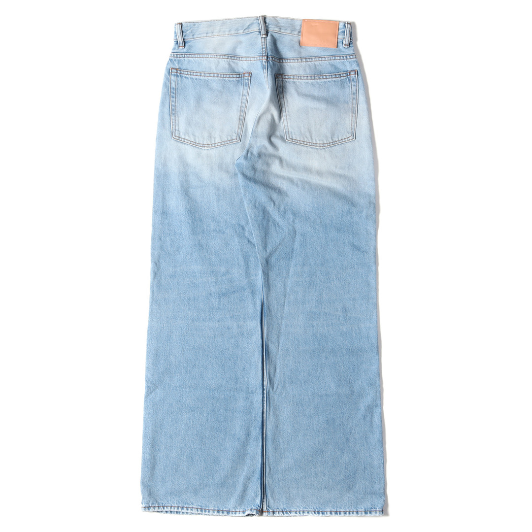 Acne アクネ デニムパンツ サイズ:30×32 2021年モデル ヴィンテージ 加工 ワイド フレア デニム パンツ 2021M Light Blue Vintage Jean B00277 ルーズフィット インディゴライトブルー イタリア製 ボトムス ジーンズ ジーパン