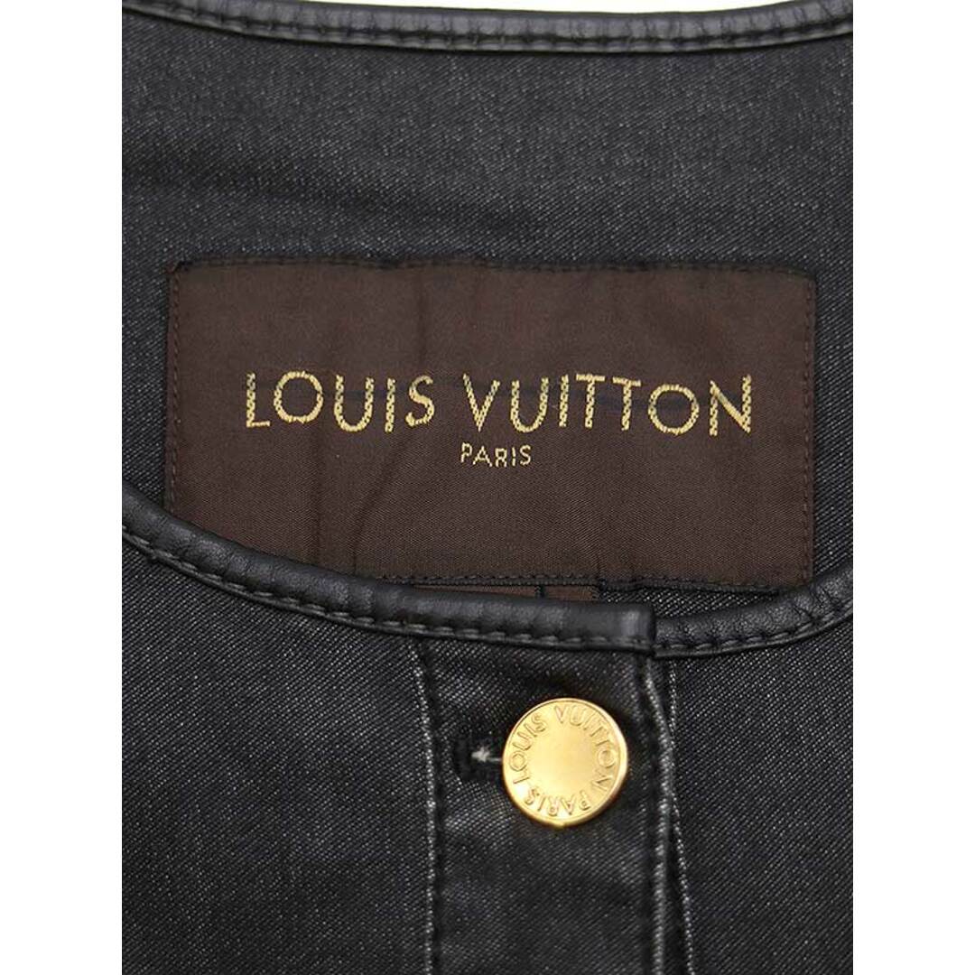 LOUISVUITTONルイヴィトン デニム ノーカラージャケット 36 超美品