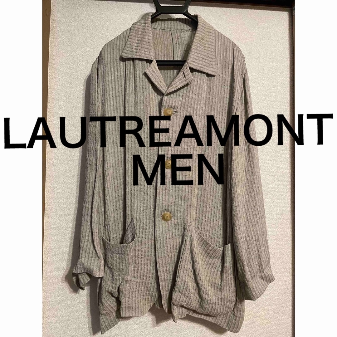 LAUTREAMONT(ロートレアモン)のLAUTREAMONTMEN麻ロングジャケットブレザーフリーサイズロートレアモン メンズのジャケット/アウター(テーラードジャケット)の商品写真