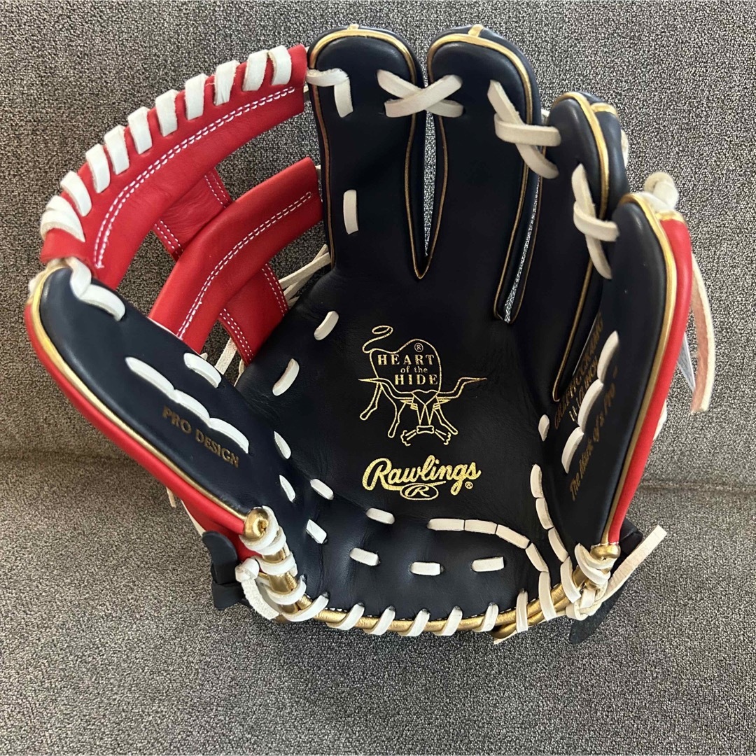 Rawlings(ローリングス)のローリングス　グローブ　内野手　ネイビー スポーツ/アウトドアの野球(グローブ)の商品写真