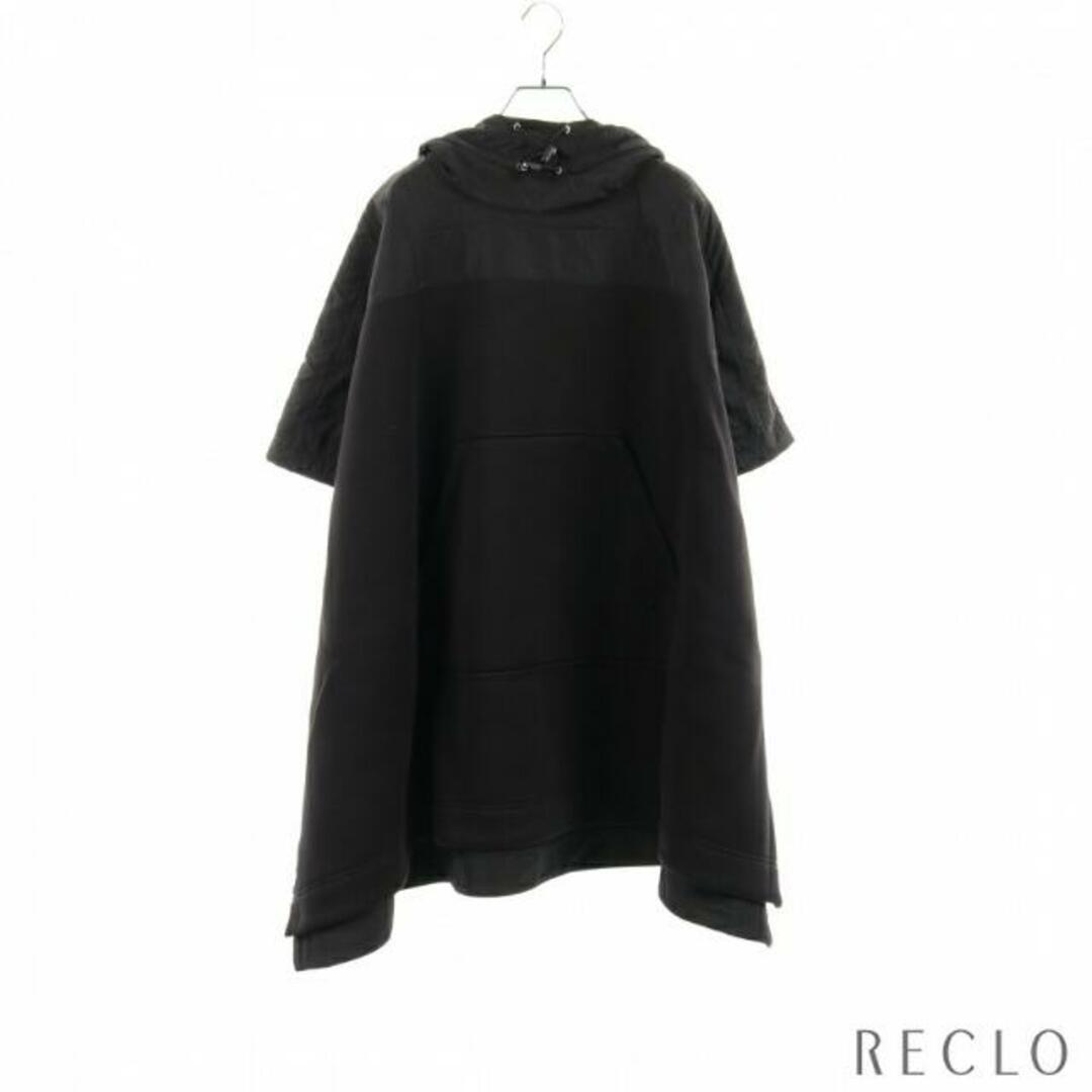 ポンチョ 切替 ブラック ロゴ フード付き | フリマアプリ ラクマ