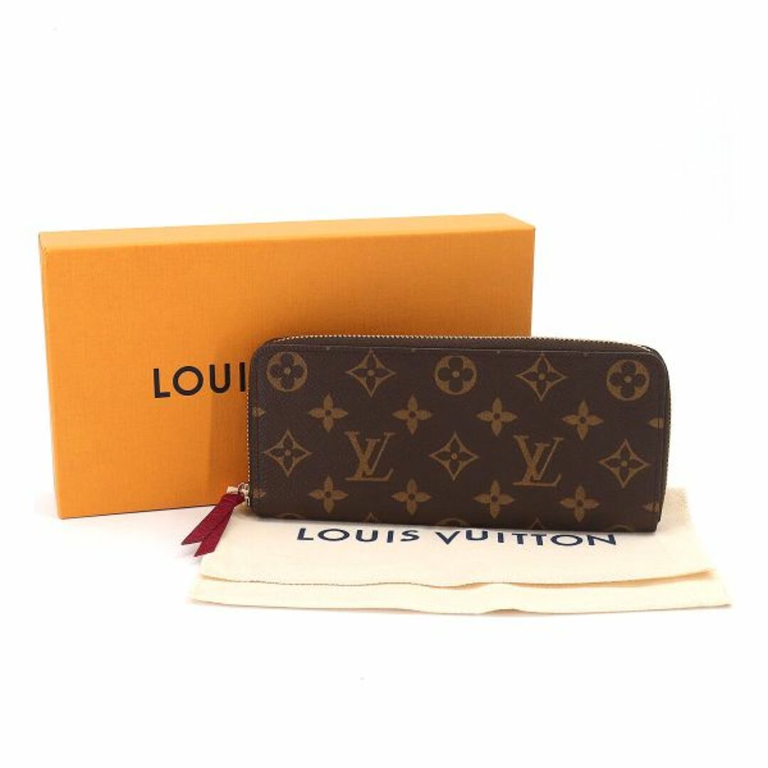 未使用 展示品 ルイ ヴィトン LOUIS VUITTON モノグラム ポルトフォイユ クレマンス 長財布 フューシャ M60742 VLP 90196232