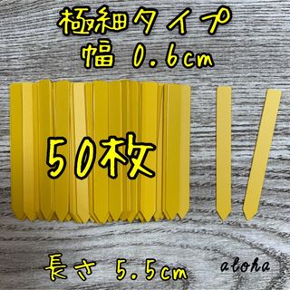 イエロー　50枚 多肉植物 アガベ サボテンに◎ 園芸用 ラベル ネームラベル(その他)