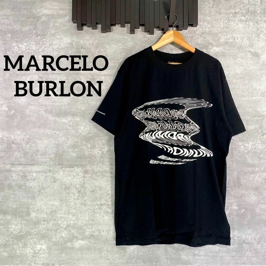 『MARCELO BURLON』マルセロバーロン (S) クルーネックTシャツ