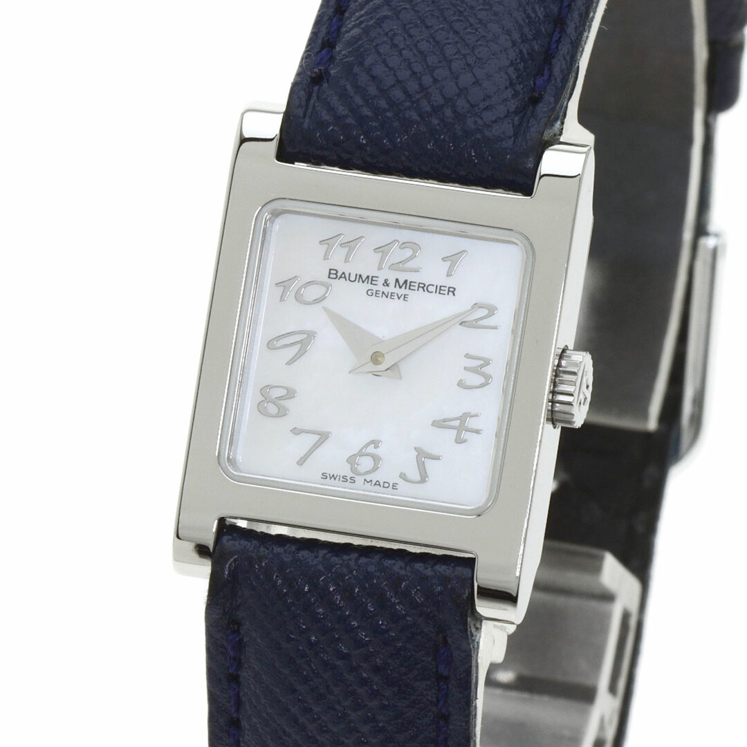 BAUME&MERCIER(ボームエメルシエ)のBaume & Mercier スクエア VICE VERSA 腕時計 SS 革 レディース レディースのファッション小物(腕時計)の商品写真
