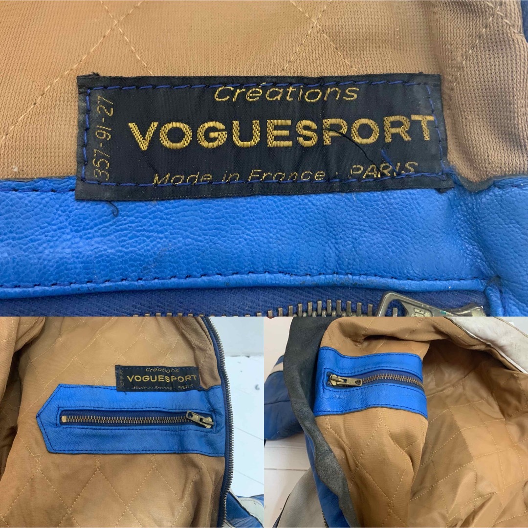 VOGUE - VOGUESPORT VINTAGE FRANCE製 レザーレーシングスーツの通販