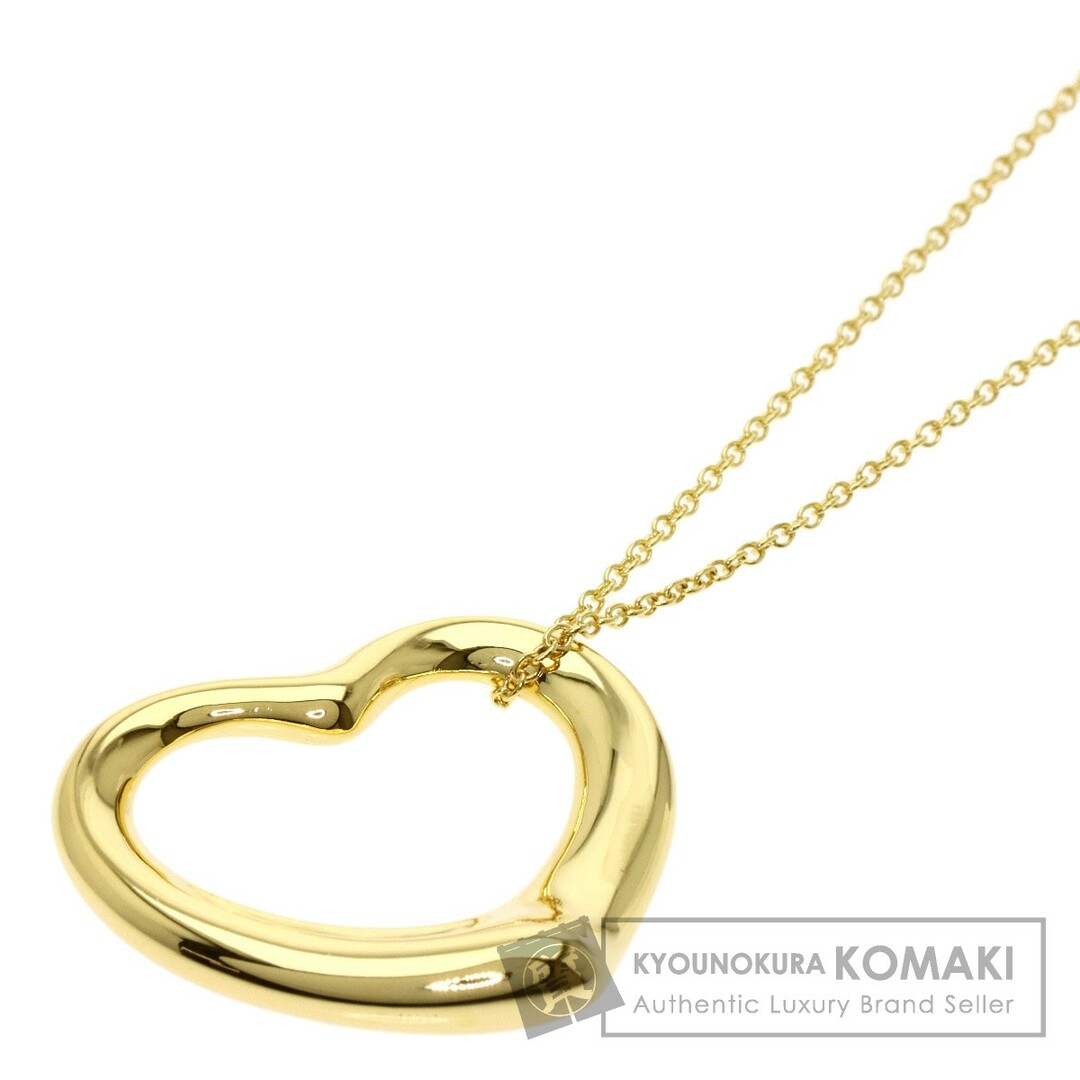 K18 YG  Large Heart Pendant Chain  ネックレス