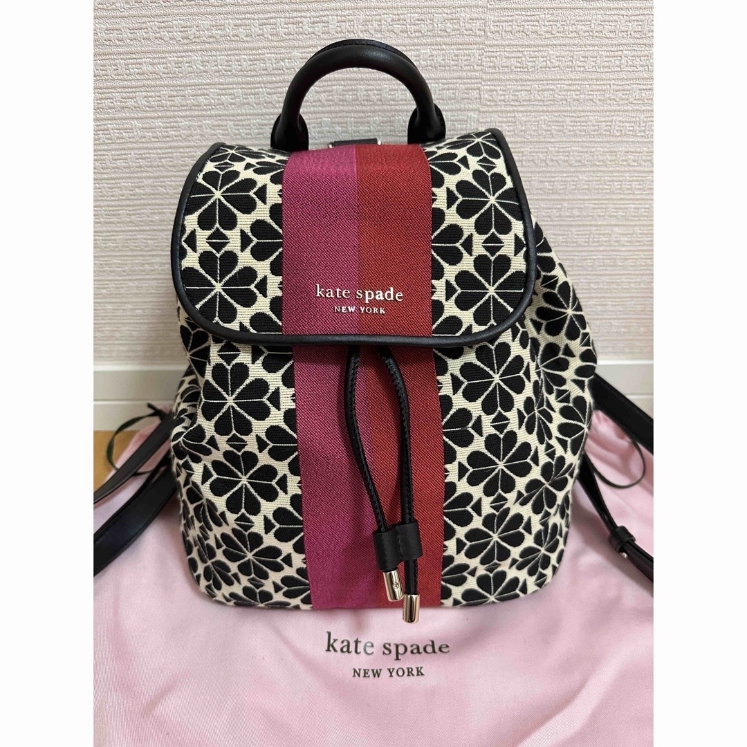 多様な Kate Spade スペードフラワー ジャガードバッグパック york new ...