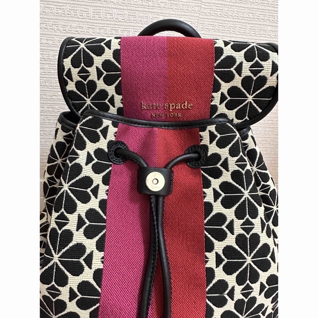 kate spade NEW YORK スペードフラワー　ジャガードバッグパック