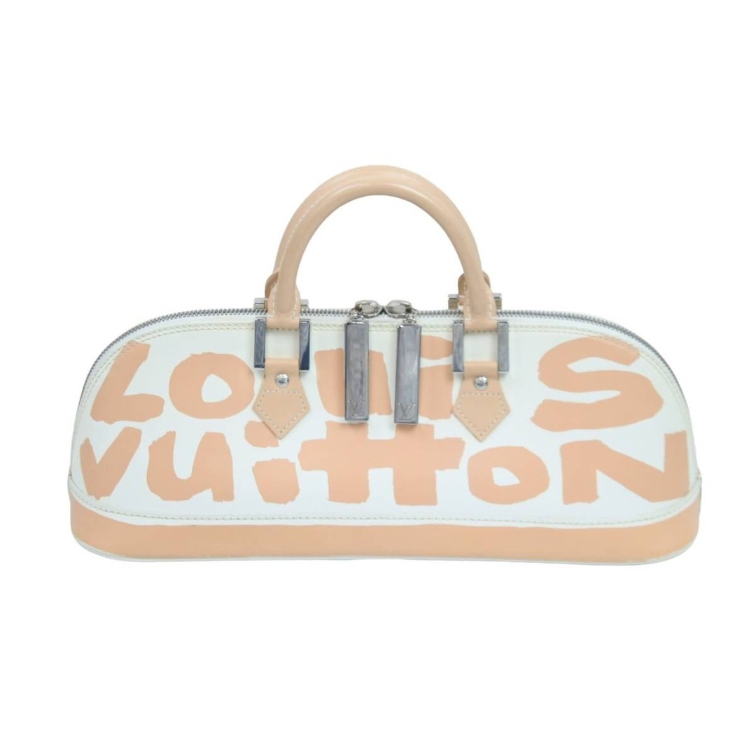 開閉式LOUIS VUITTON ルイヴィトン ハンドバッグ モノグラム グラフィティ アルマPM オリゾンタル ベージュ M92178  52520