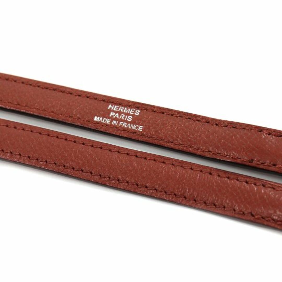 エルメス HERMES ケリー ボリード ショルダー ストラップ エプソン ブラウン シルバー 金具 VLP 90136000