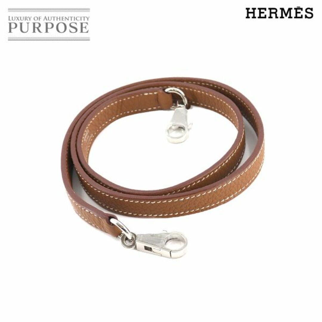 未使用 展示品 エルメス HERMES ケリー ボリード ショルダー ストラップ トゴ ゴールド ブラウン VLP 90141324素材トゴ