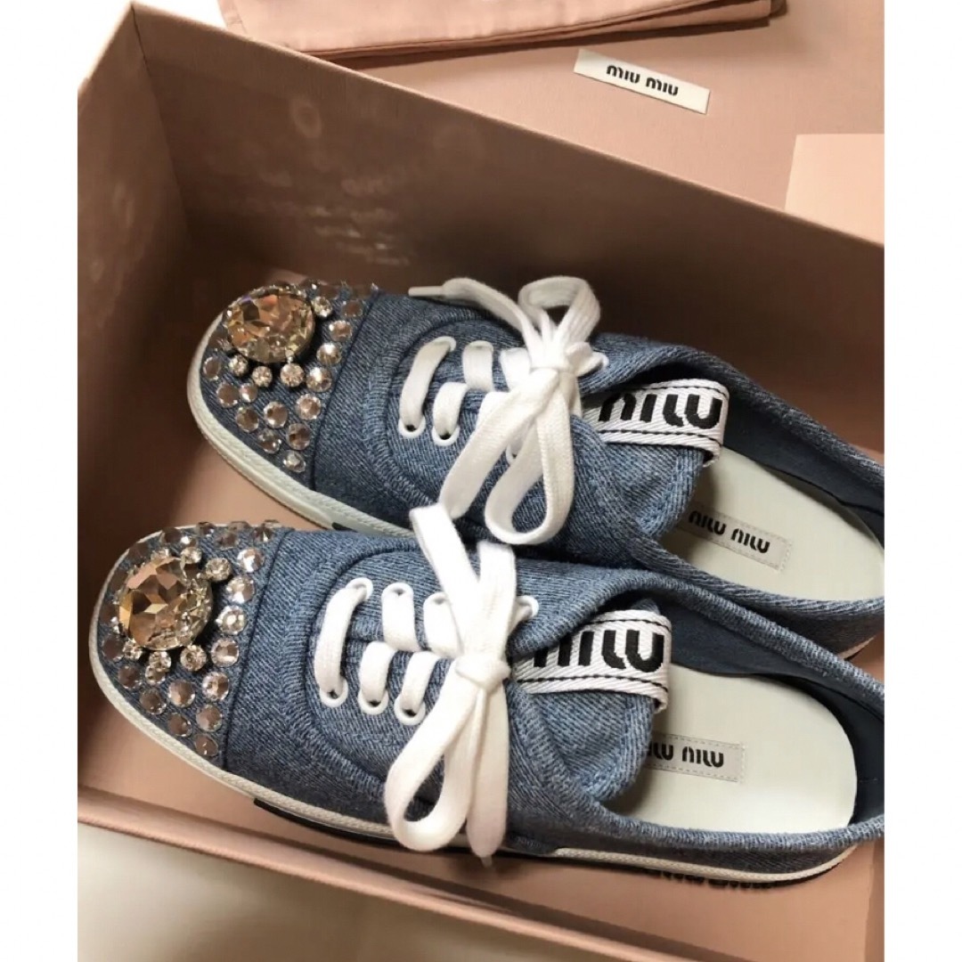 miumiu - ❤️新品❤️miumiu❤️ミュウミュウ❤️スニーカー ...