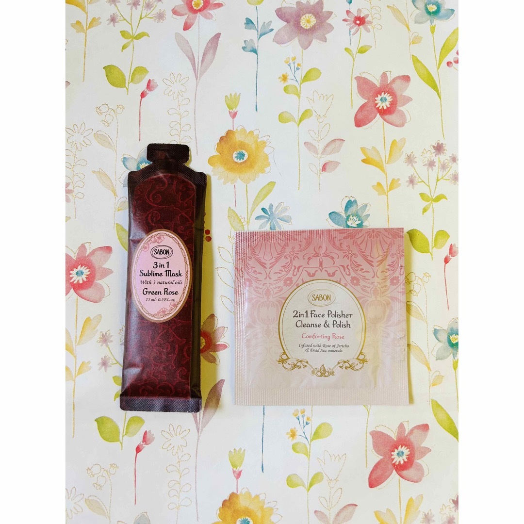 SABON - サボン フェイスポリッシャー ローズ ヘアマスク グリーン