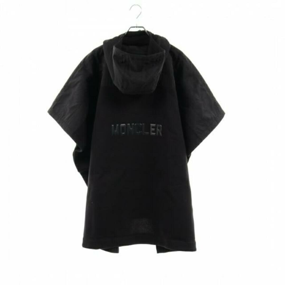 MONCLER - ポンチョ ブラック 切替 ロゴ フード付きの通販 by RECLO