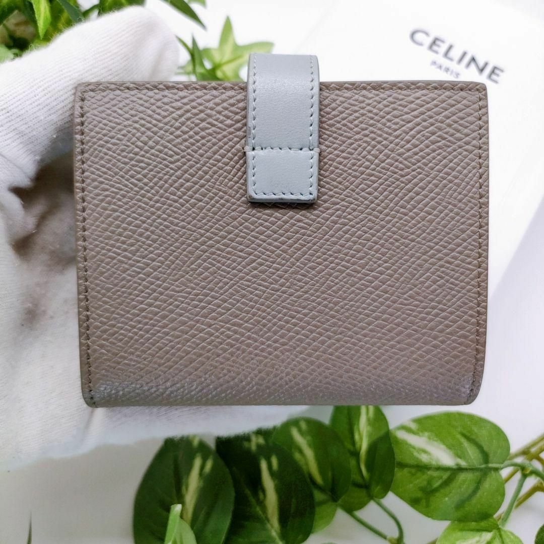 celine - セリーヌ 折り財布 スモールストラップウォレット バイカラー