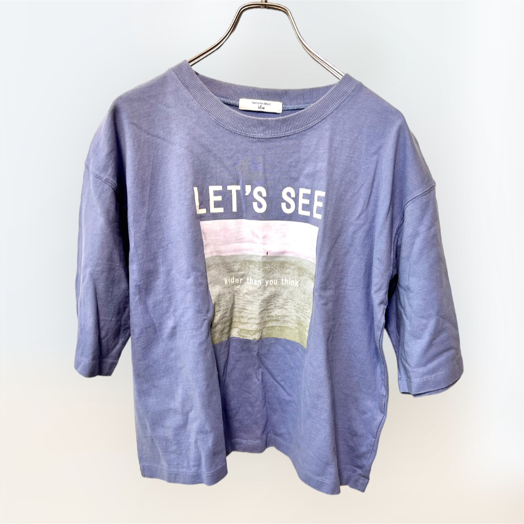 SM2(サマンサモスモス)のSamansa Mos2  半袖トップス　Tシャツ　Fサイズ レディースのトップス(Tシャツ(半袖/袖なし))の商品写真