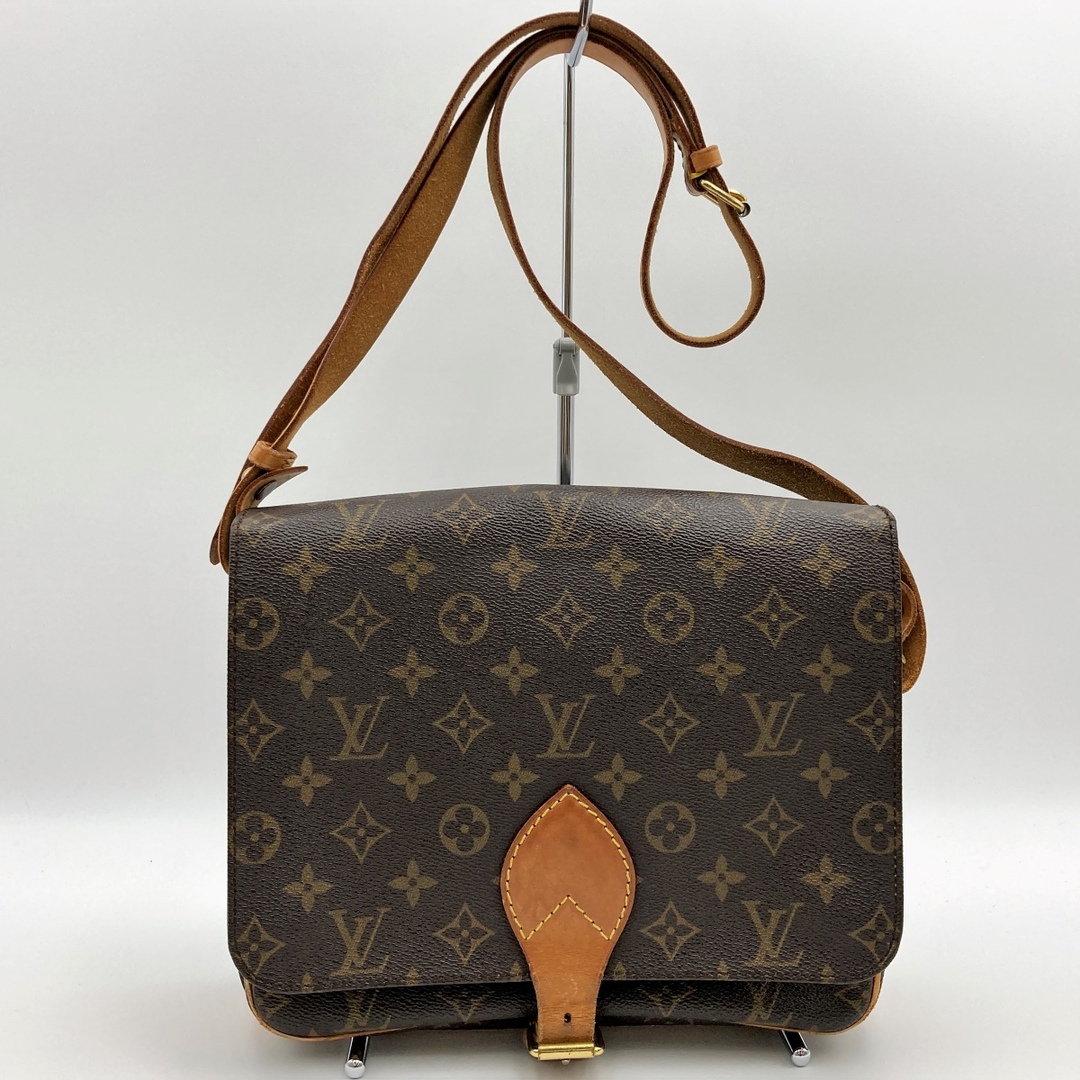 LOUIS VUITTON ルイ・ヴィトン カルトシエールMM モノグラム ショルダーバッグ 斜め掛け バッグ ブラウン PVC レディース ベタ無し  M51253 USED 【中古】 | フリマアプリ ラクマ