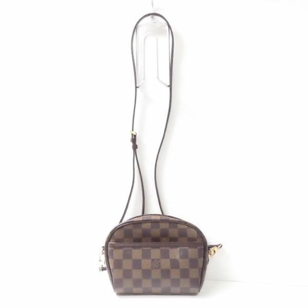 美品 LOUIS VUITTON ルイヴィトン N51296 ダミエ ポシェット イパネマ ショルダーバッグ 1点 ブラウン ボディバッグ 2WAY ポシェット レディース AM4506W1