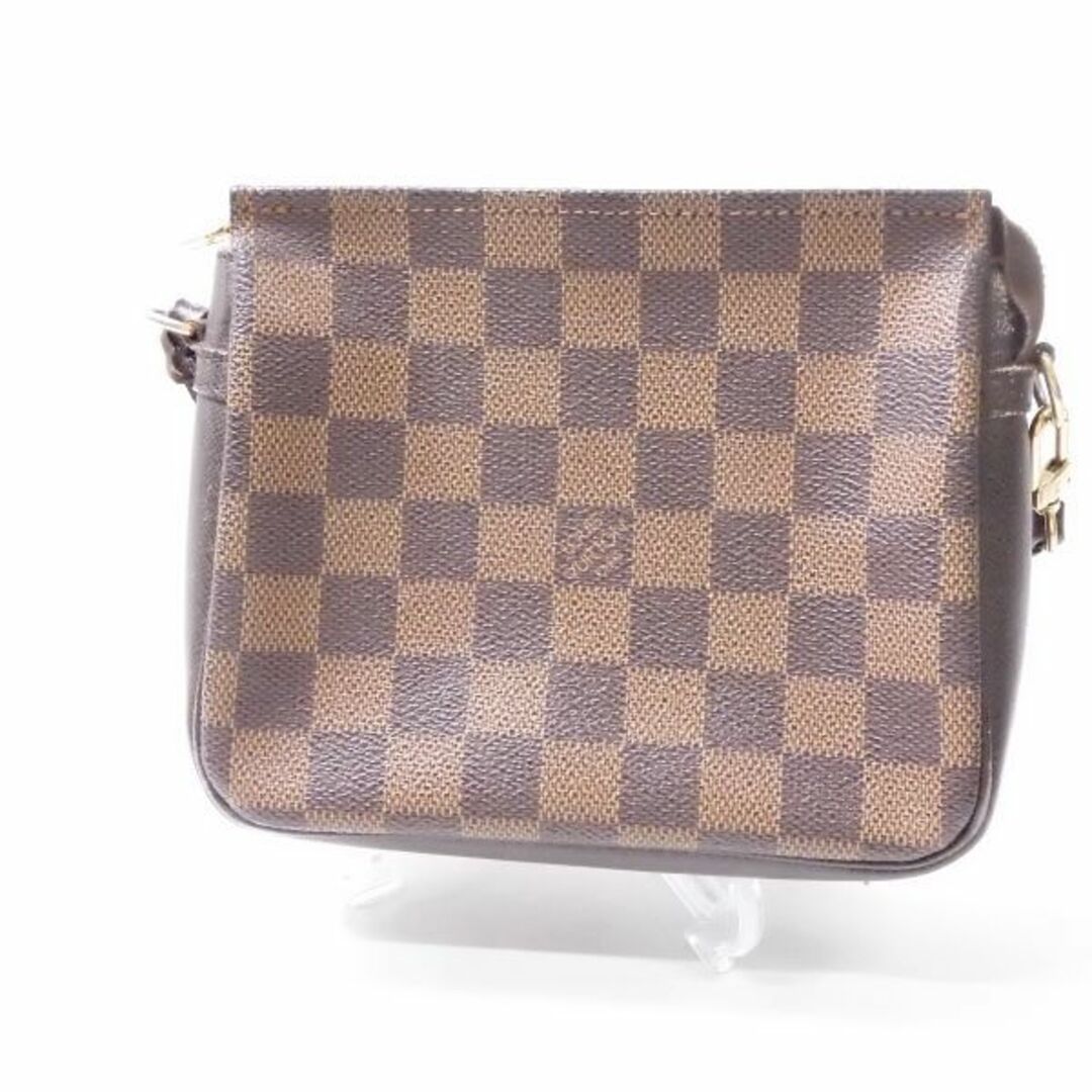 LOUIS VUITTON ルイヴィトン N51982 ダミエ トゥルースメイクアップアクセサリーポーチ 1点 ブラウン PVCコーティングキャンバス バッグ ミニ レディース AU1859W1