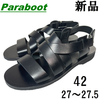 Paraboot - 【未使用】パラブーツ NOUMEAヌメア ストラップサンダル 黒