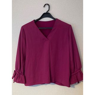 イング(INGNI)の★美品★レディースINGNI 袖リボンプルオーバーM(シャツ/ブラウス(長袖/七分))