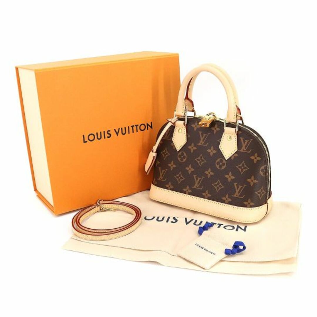 未使用 展示品 ルイ ヴィトン LOUIS VUITTON モノグラム アルマ BB 2way ハンド ショルダー バッグ ブラウン M53152 RFID VLP 90194285