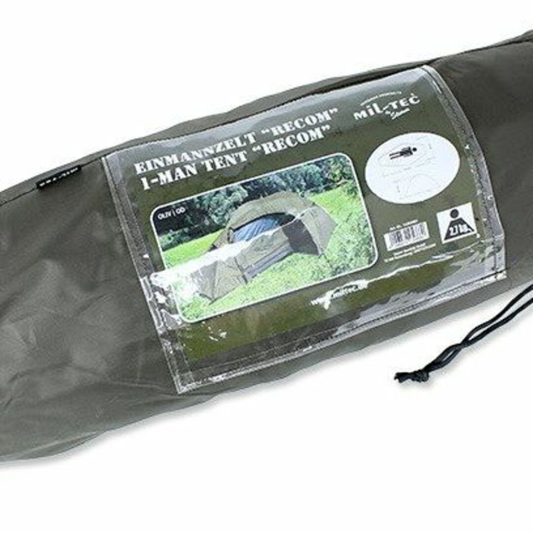 Mil-Tec ドイツ 1人用テント ソロキャンプ Mil-Tec ドイツ 1人用テント ソロキャンプ