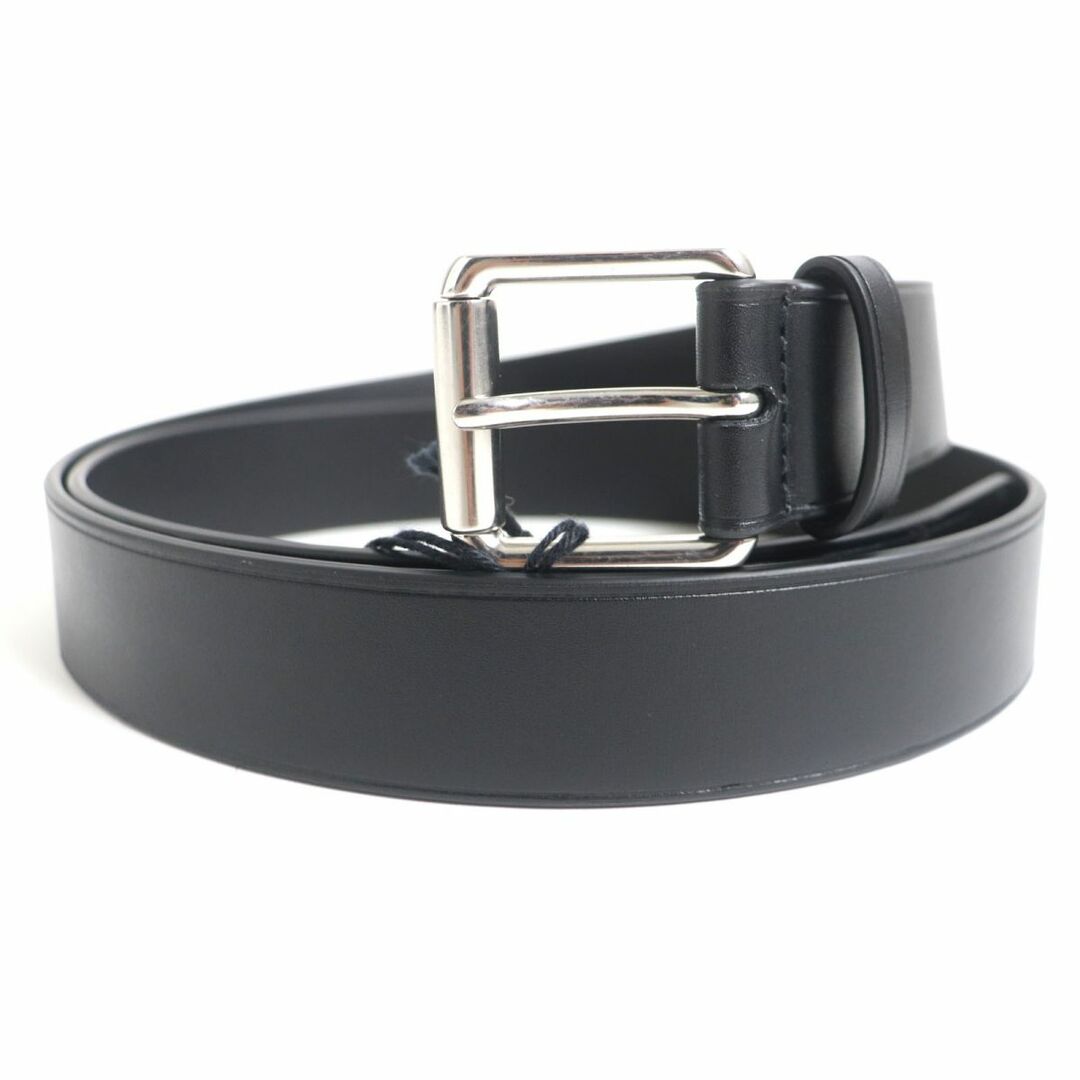 未使用品▼BOTTEGA VENETA ボッテガヴェネタ 649375 ロゴ刻印入り カーフレザーベルト 黒 シルバー金具 105cm 42IN メンズ 伊製 袋・タグ付 | フリマアプリ ラクマ