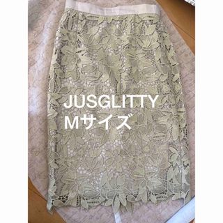 ジャスグリッティー(JUSGLITTY)のJUSGLITTY ジャスグリッティー　レース　タイトスカート(ロングスカート)