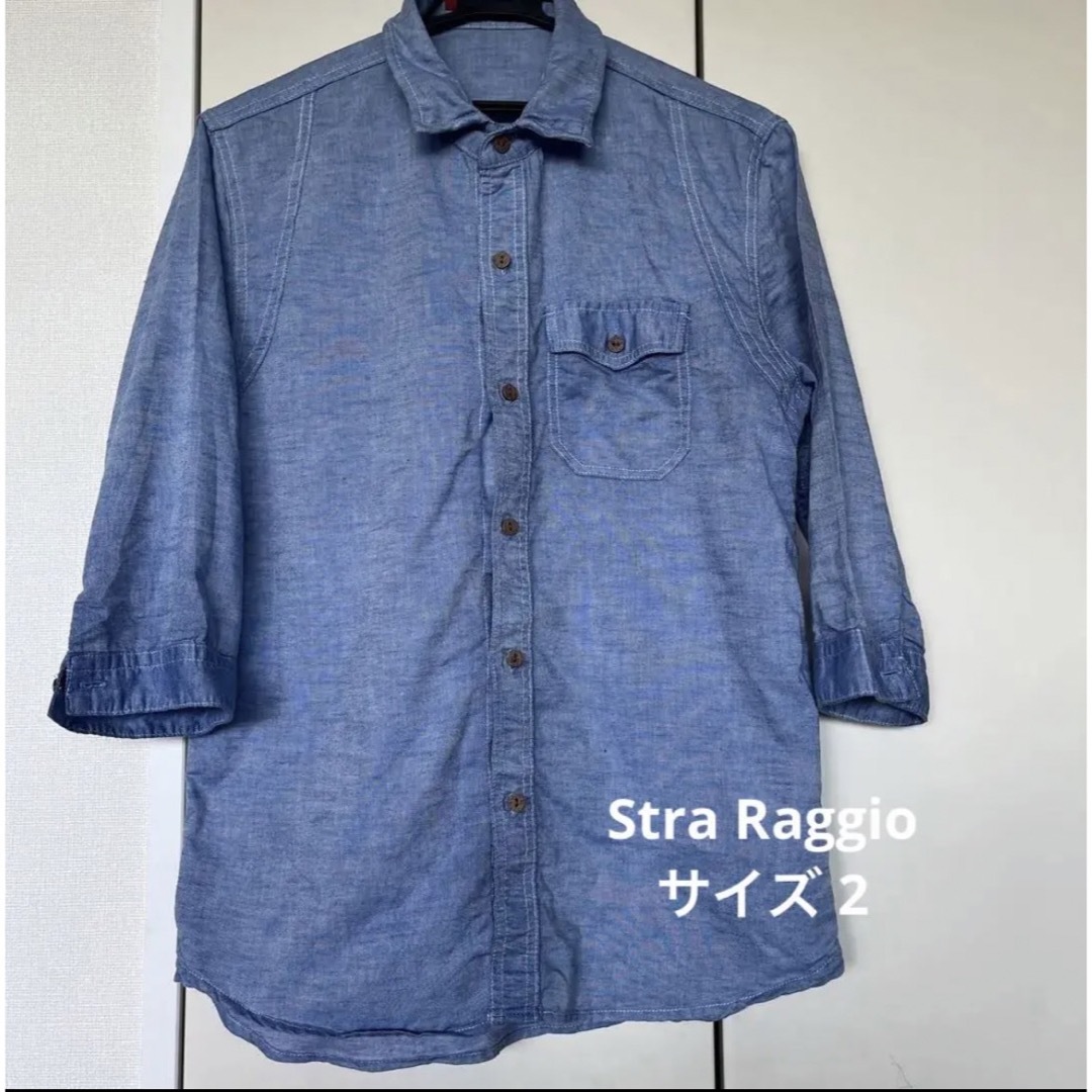 stra raggio ストララッジョ　上着　７部丈　Yシャツ　2 メンズのトップス(シャツ)の商品写真