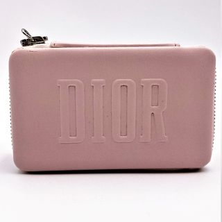 ディオール(Dior)のDior ディオール アクセサリーポーチ トラベルポーチ ポーチ 小物入れ ケース ノベルティ グッズ ピンク レザー レディース C400071661 USED 【中古】(ポーチ)