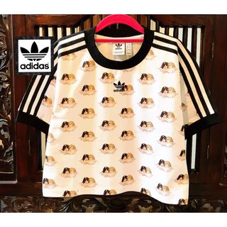 アディダス(adidas)のアディダス フィオルッチ コラボ エンジェル Tシャツ 総柄 天使 ジャージ S(Tシャツ(半袖/袖なし))