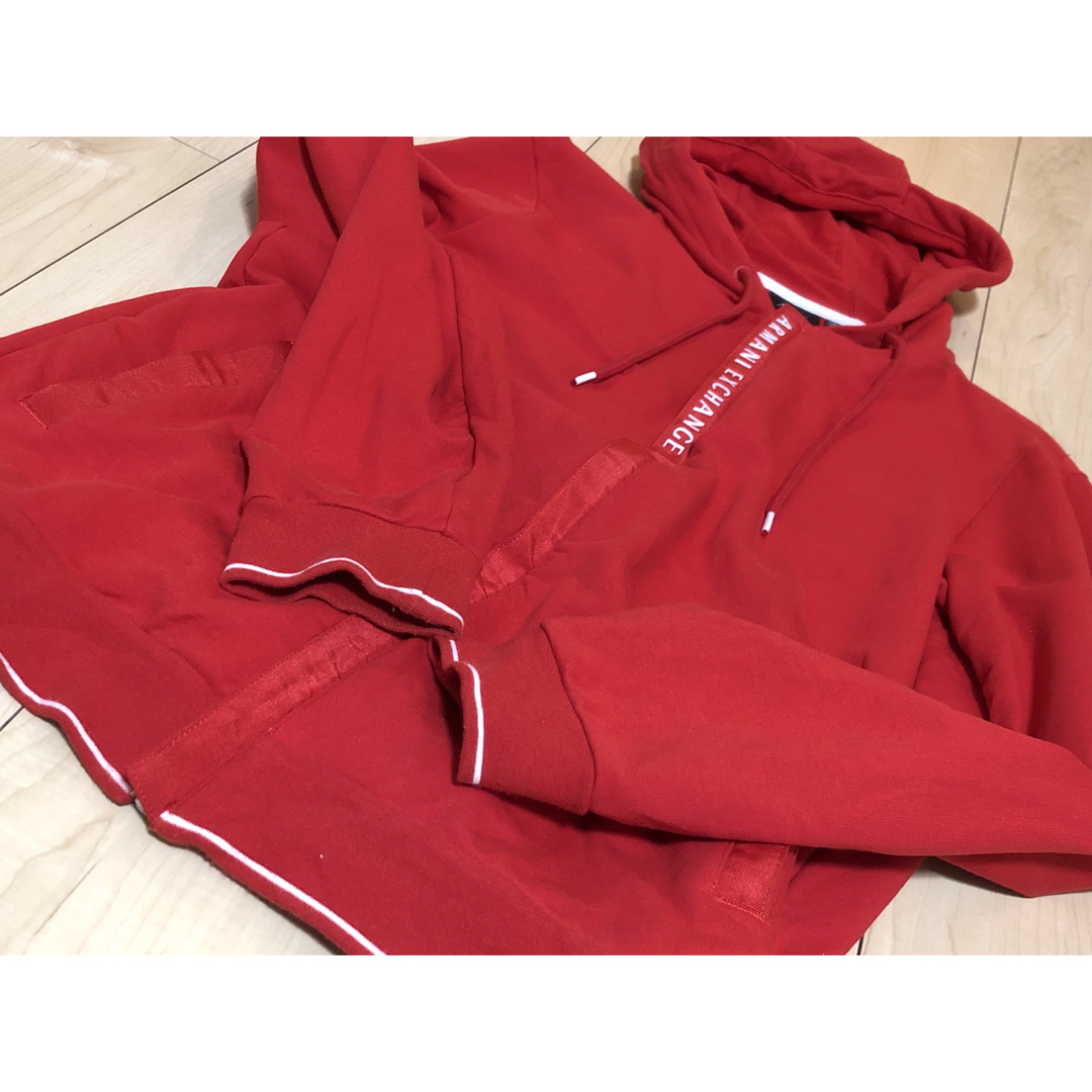 ARMANI EXCHANGE - アルマーニ エクスチェンジ パーカー レッド ARMANI EXCHANGE - アルマーニ エクスチェンジ パーカー レッド