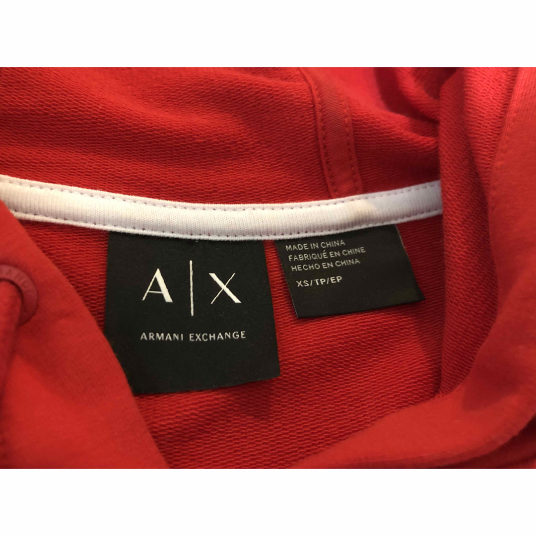 ARMANI EXCHANGE - アルマーニ エクスチェンジ パーカー レッド ARMANI EXCHANGE - アルマーニ エクスチェンジ パーカー レッド